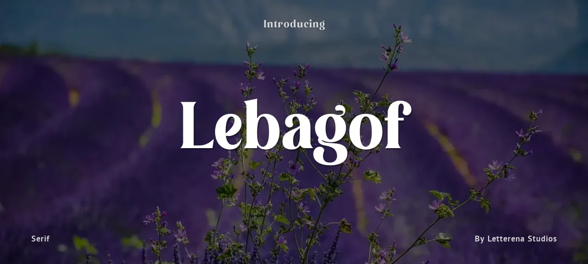 Lebagof font preview