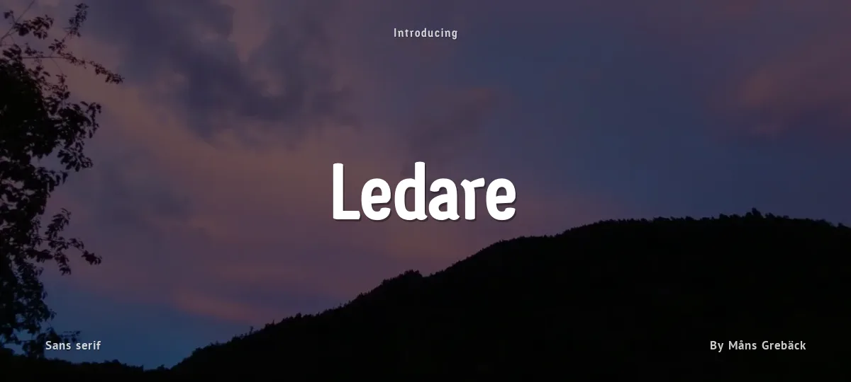 Ledare font preview