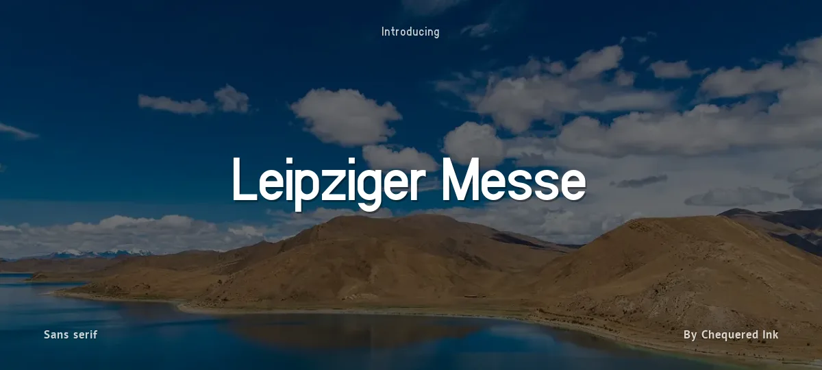 Leipziger Messe font preview