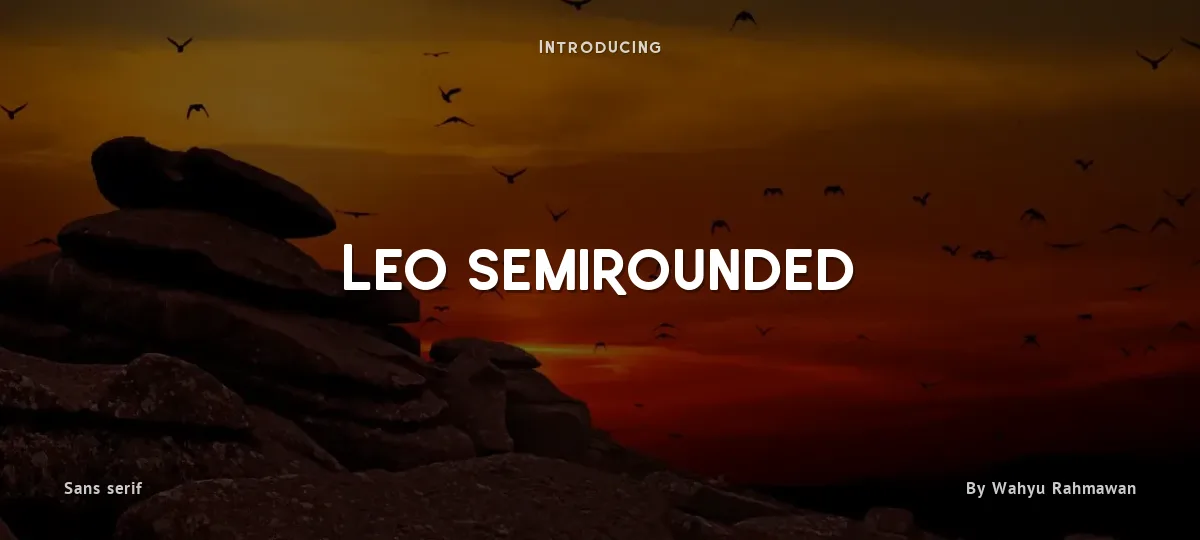 Leo SemiRounded font preview