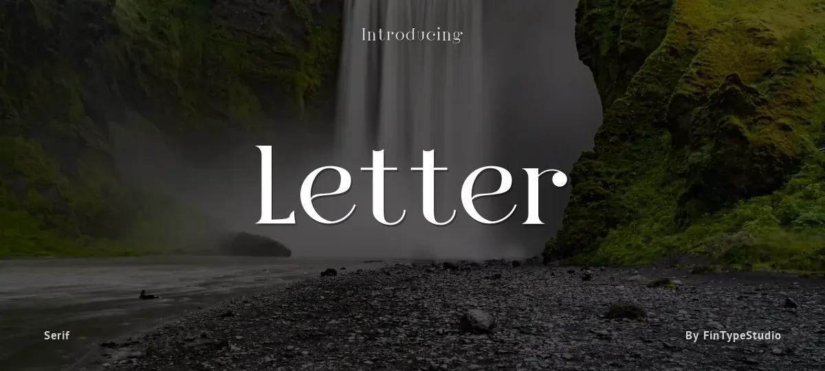 Letter font preview