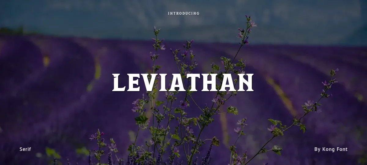 Leviathan font preview