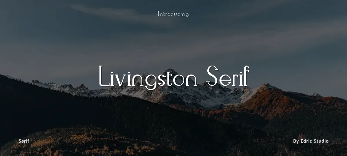 Livingston Serif font preview