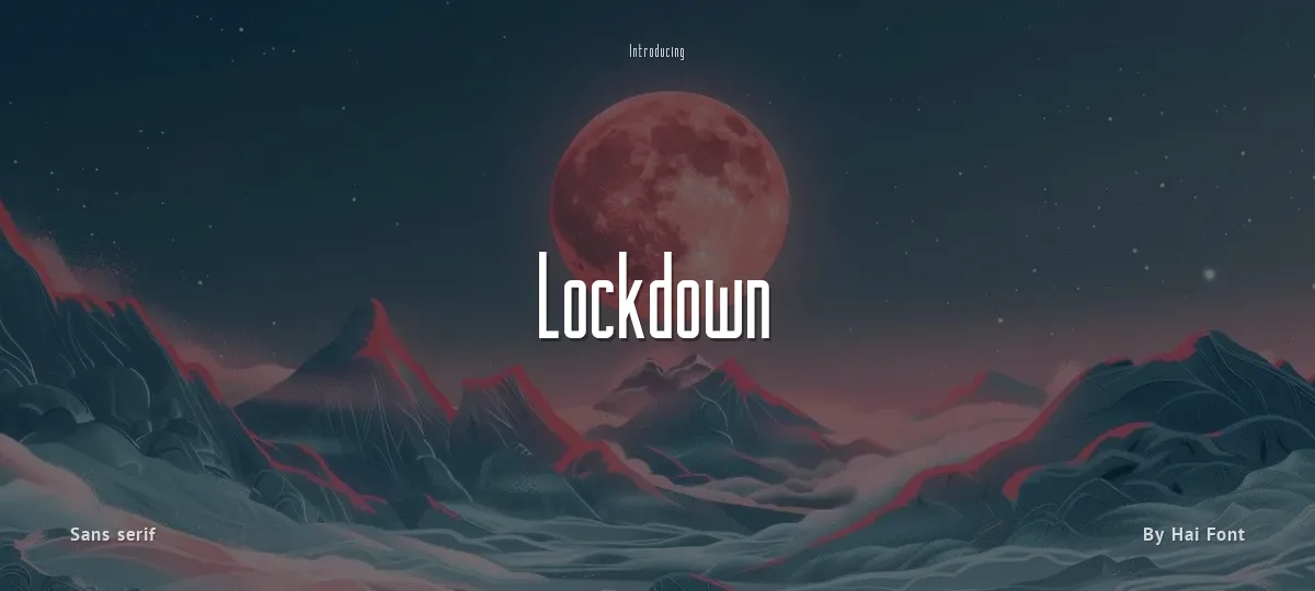 Lockdown font preview