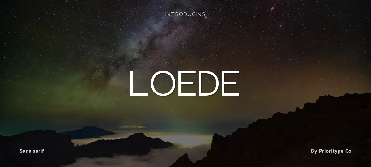 Loede font preview