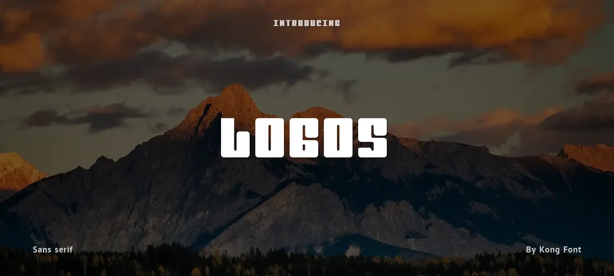Logos font preview