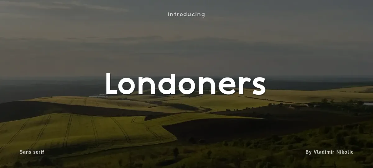 Londoners font preview