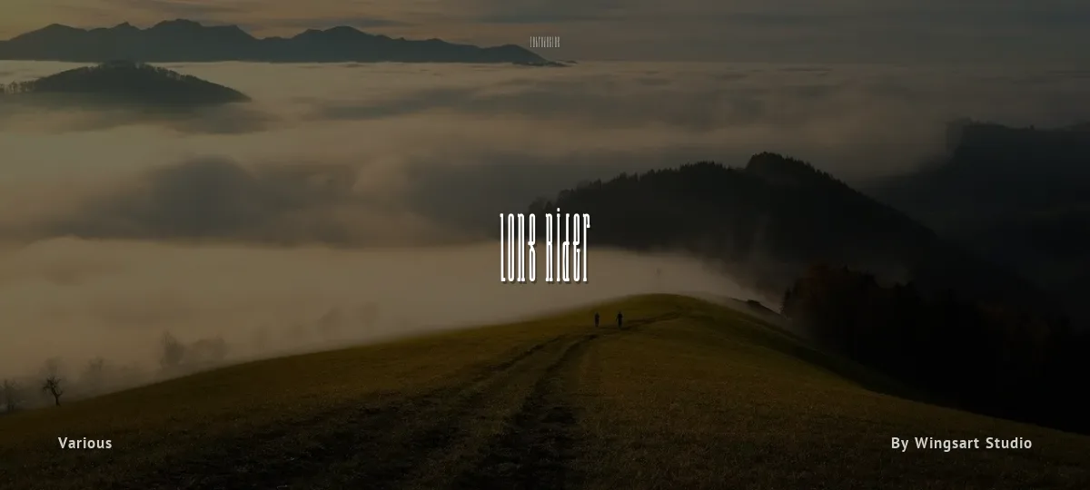 Long Rider font preview