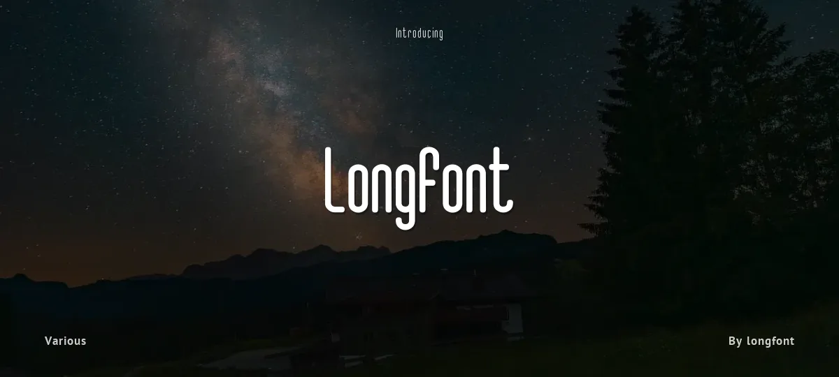 Longfont font preview
