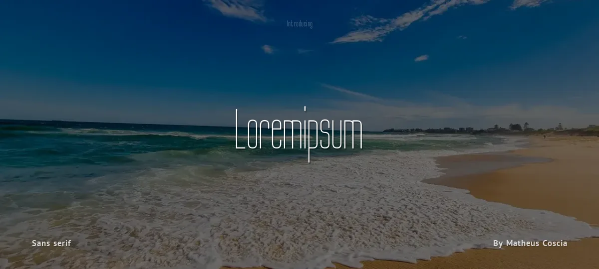 Loremipsum font preview