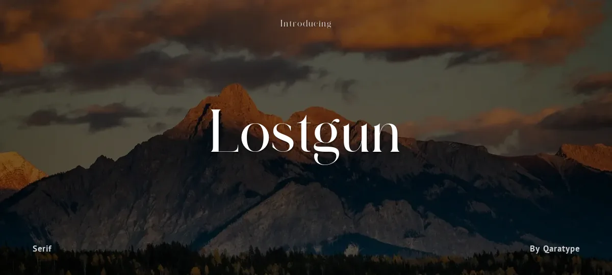 Lostgun font preview