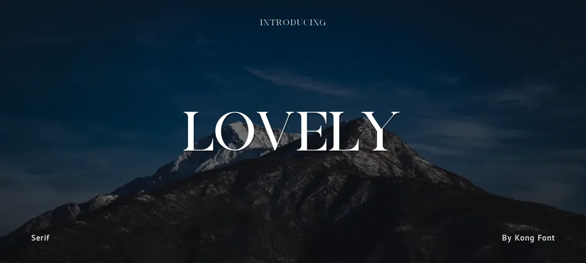 Lovely font preview