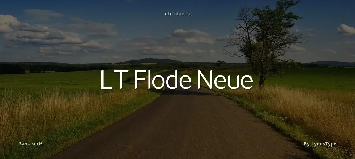 LT Flode Neue font preview