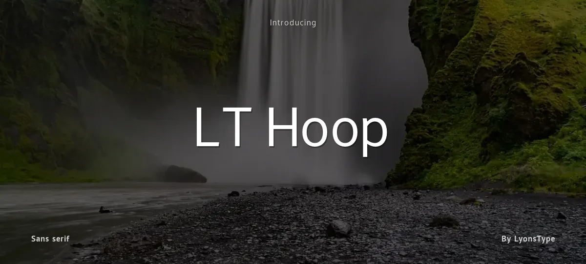 LT Hoop font preview