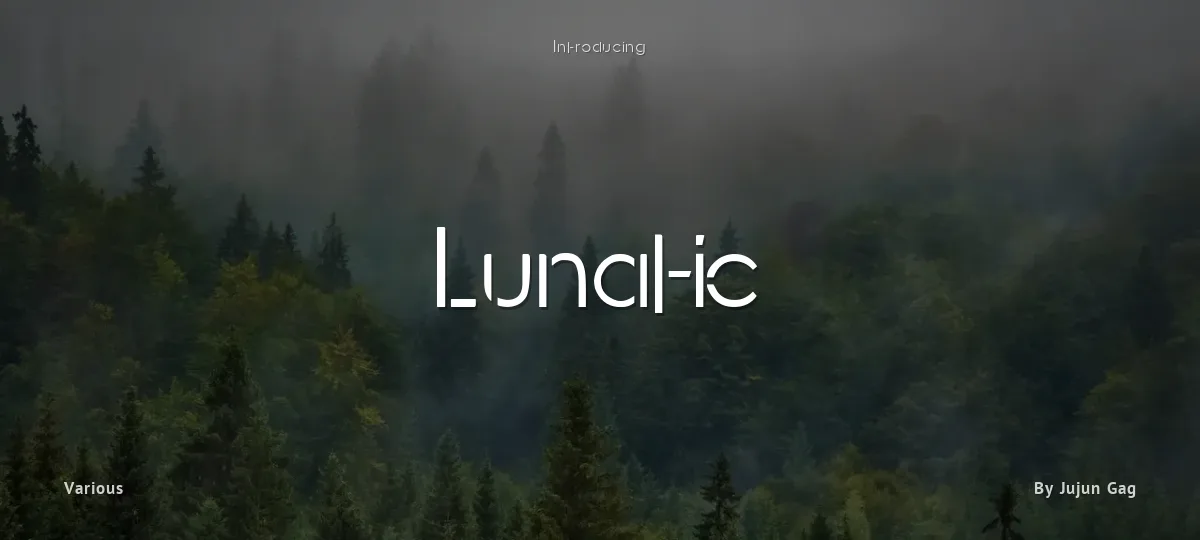 Lunatic font preview
