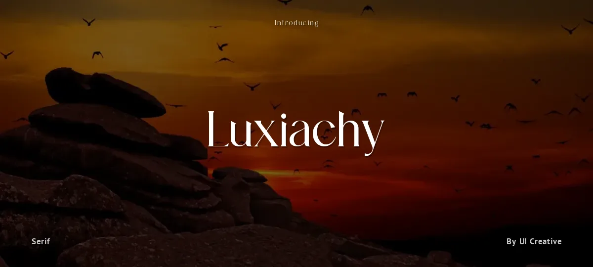 Luxiachy font preview