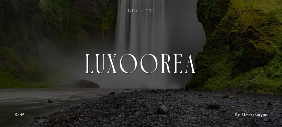 Luxoorea font preview