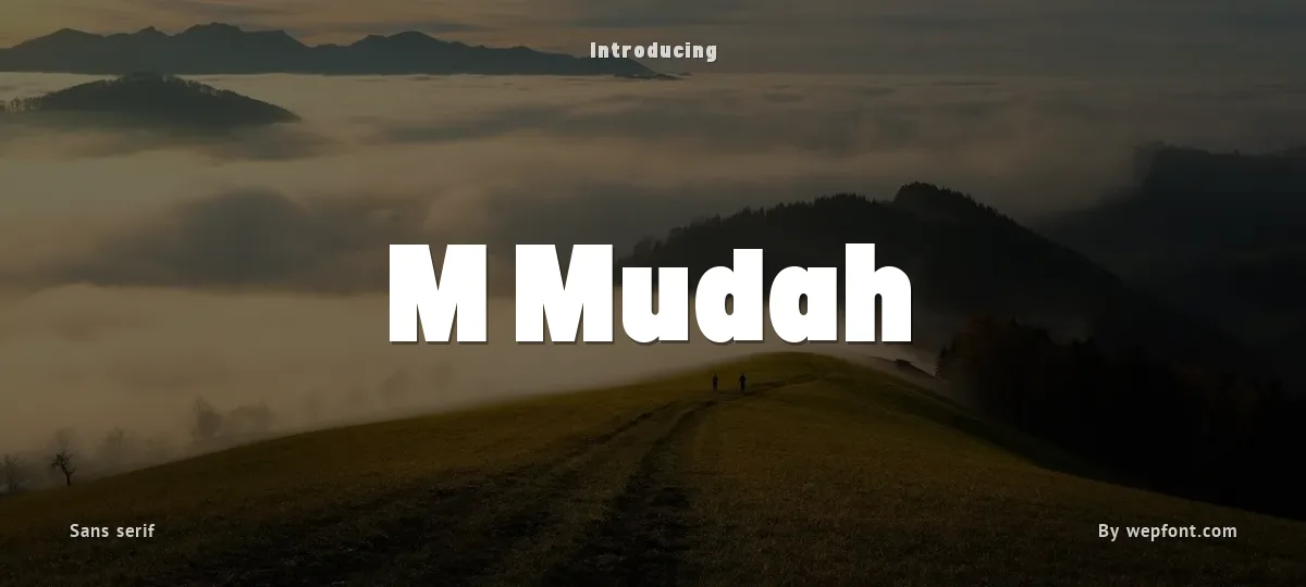 M Mudah font preview