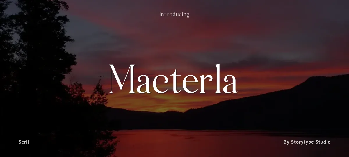 Macterla font preview