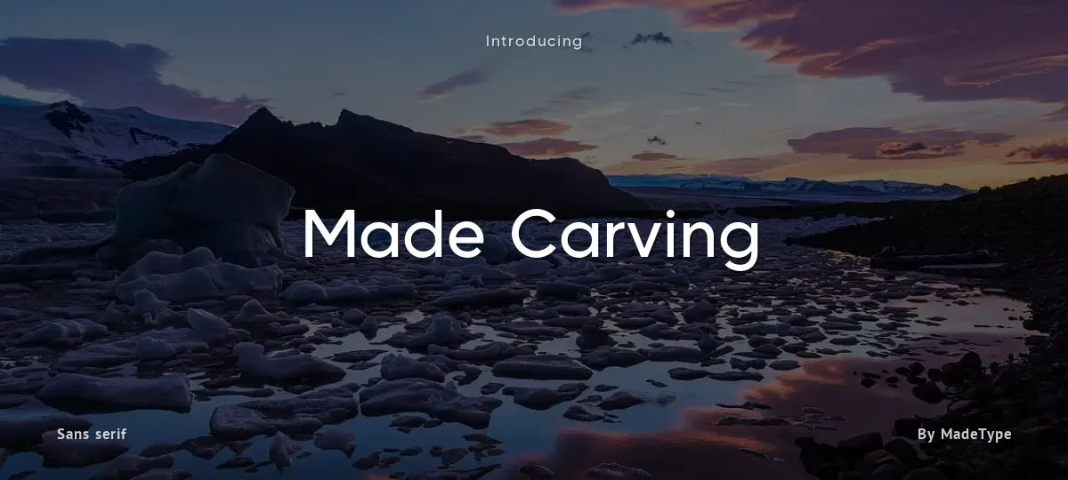 Made Carving font preview