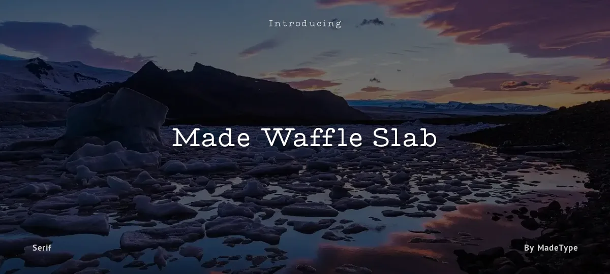 Made Waffle Slab font preview