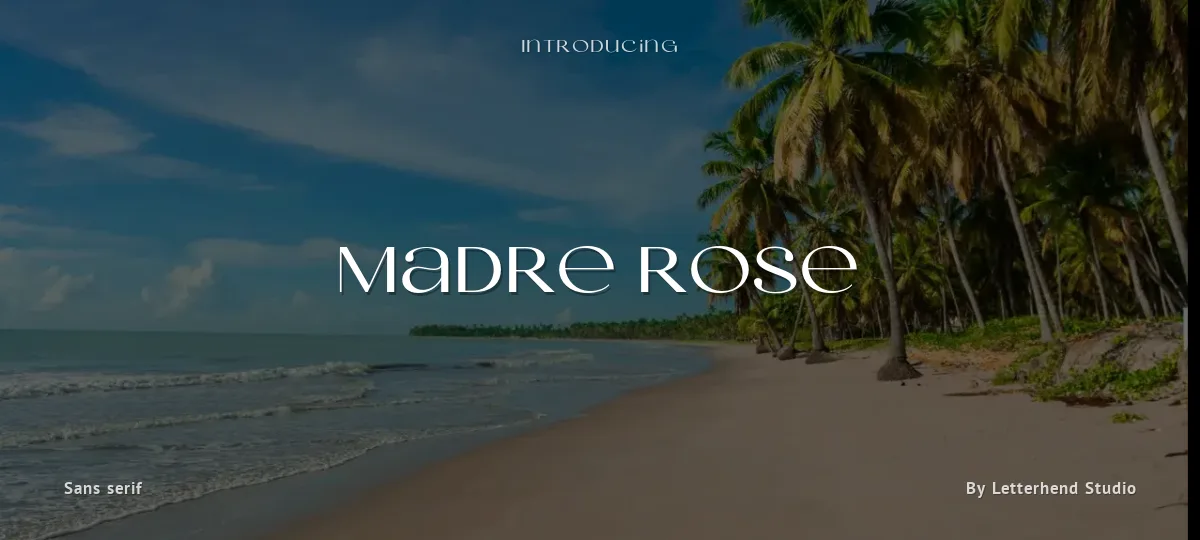 Madre Rose font preview