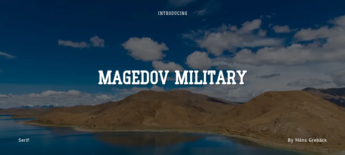 Magedov Military font preview