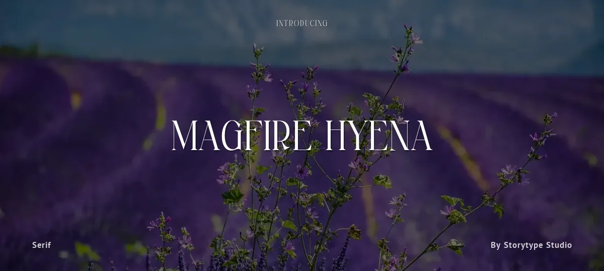 Magfire Hyena font preview