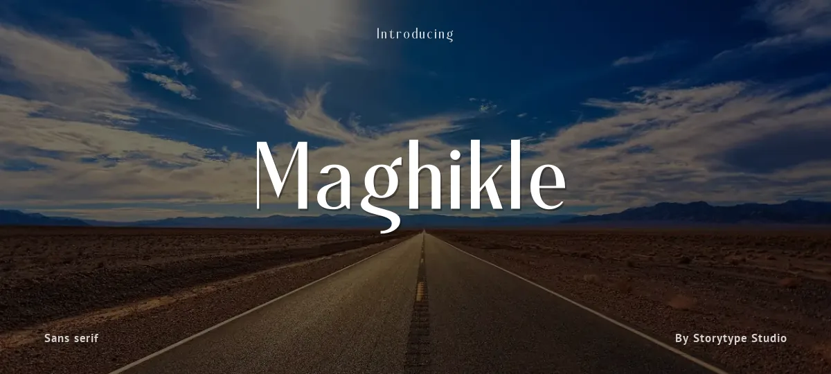 Maghikle font preview