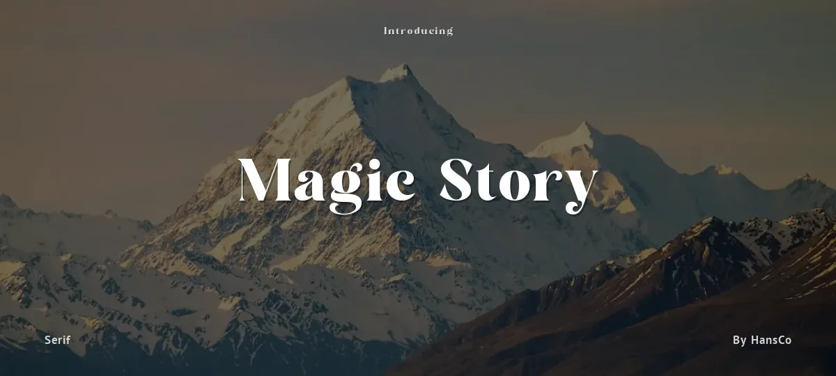 Magic Story font preview