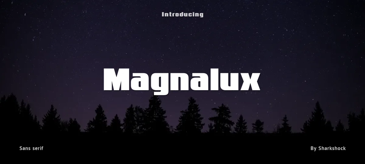 Magnalux font preview