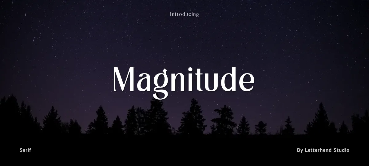 Magnitude font preview