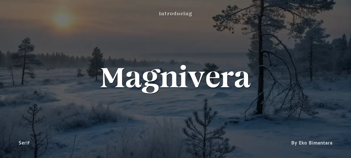 Magnivera font preview