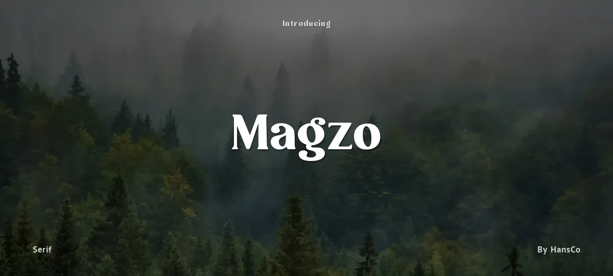 Magzo font preview