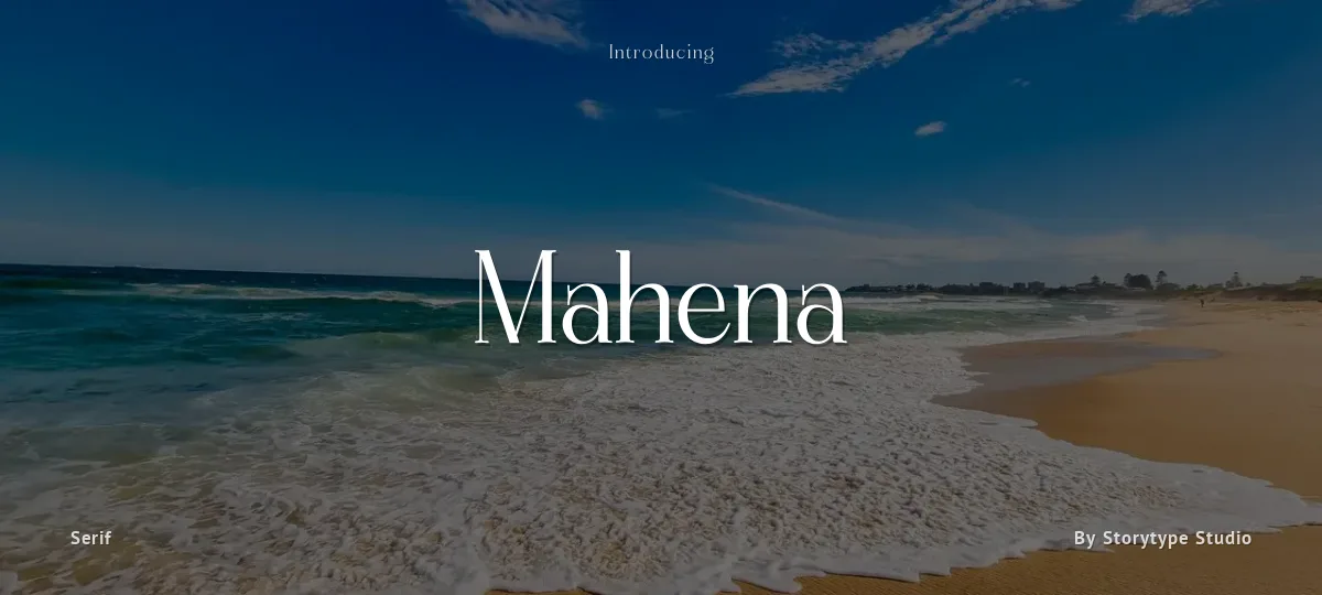 Mahena font preview