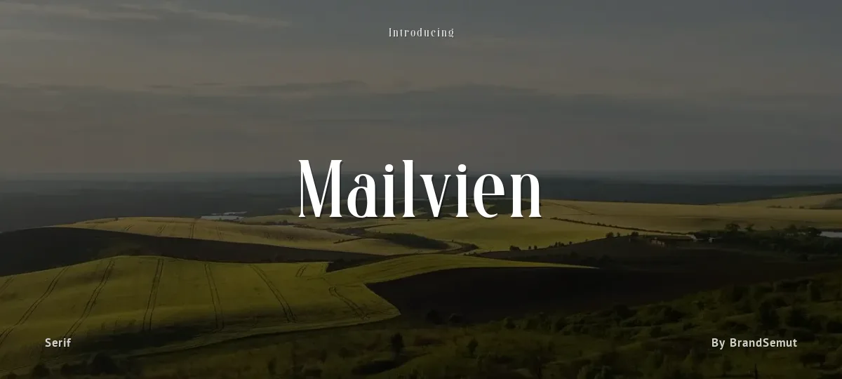 Mailvien font preview