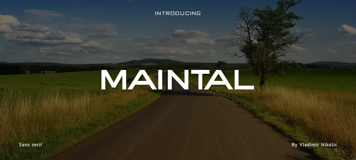 Maintal font preview
