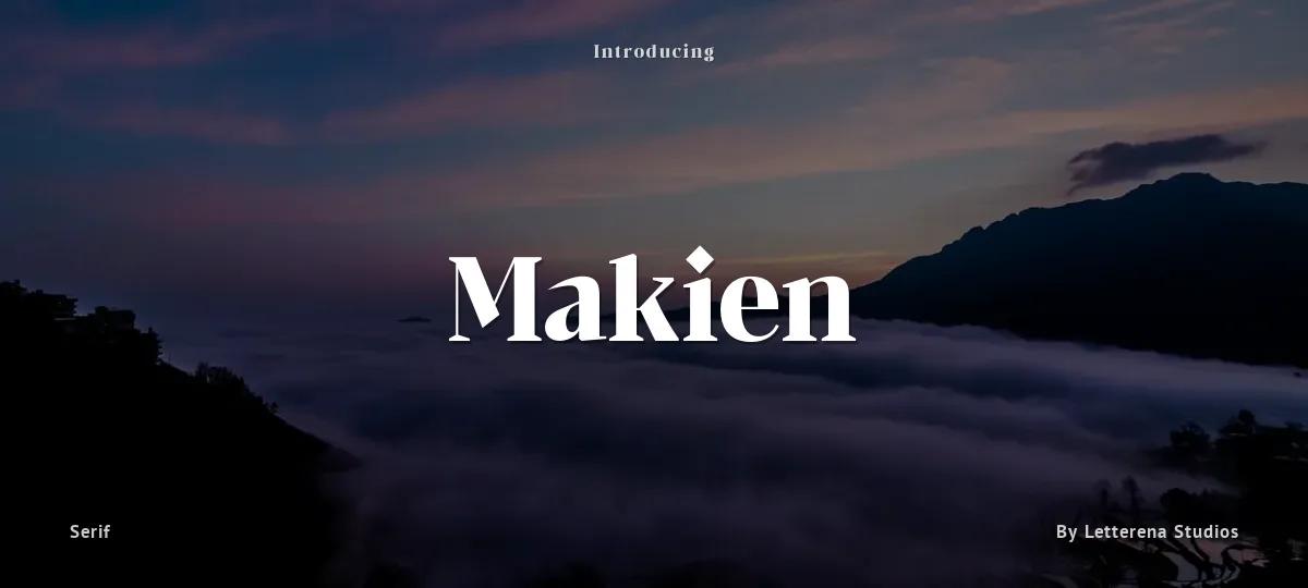 Makien font preview