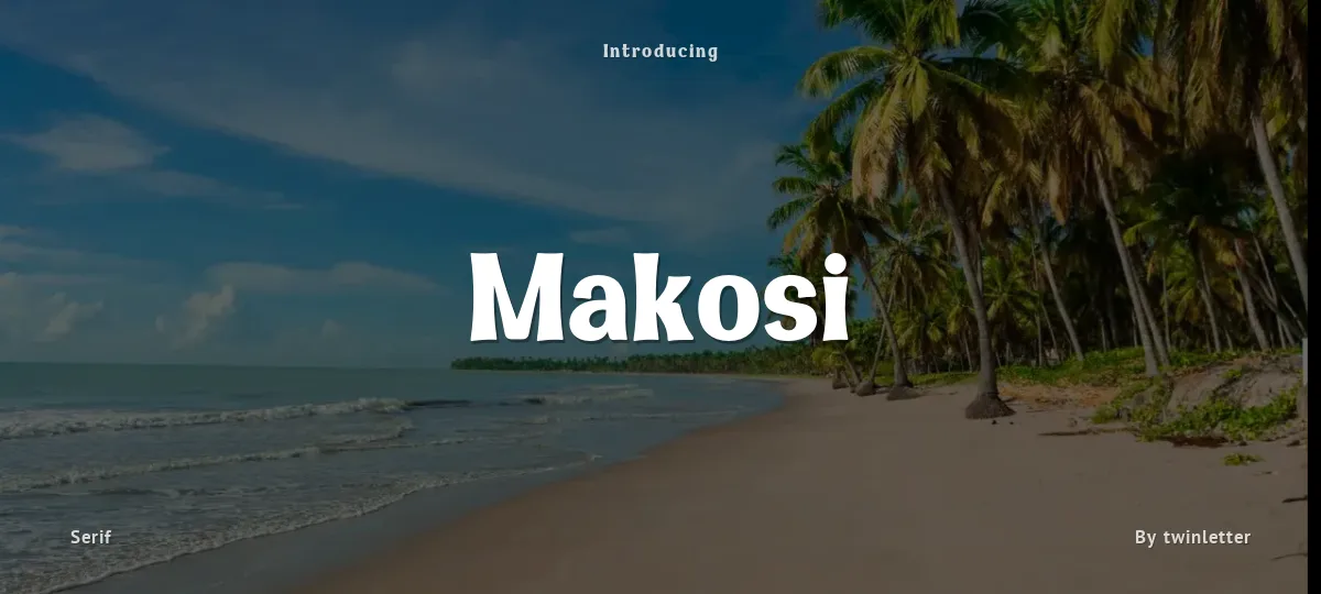 Makosi font preview