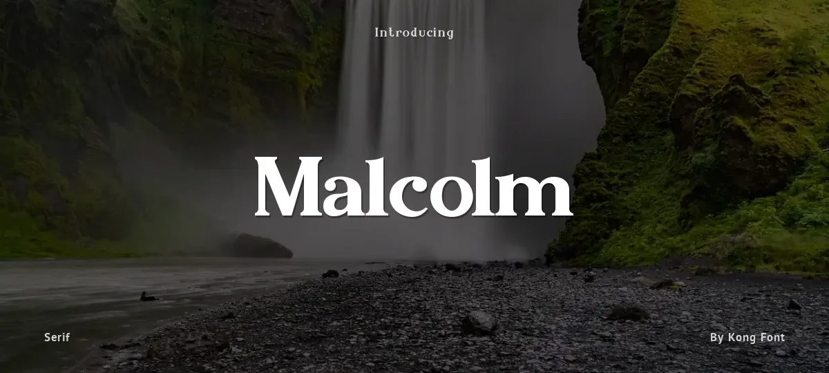 Malcolm font preview