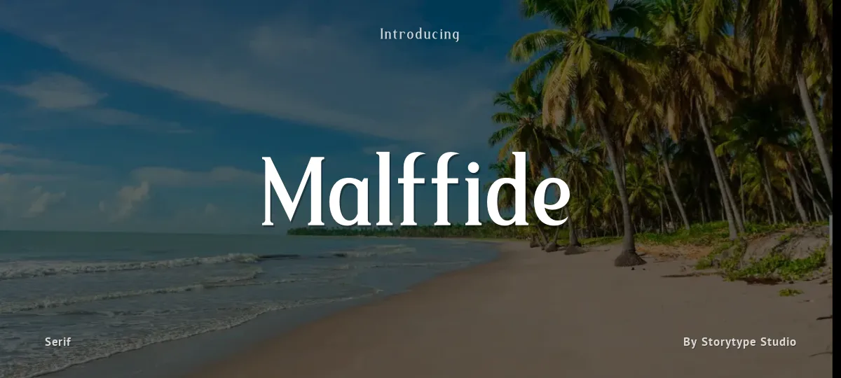 Malffide font preview