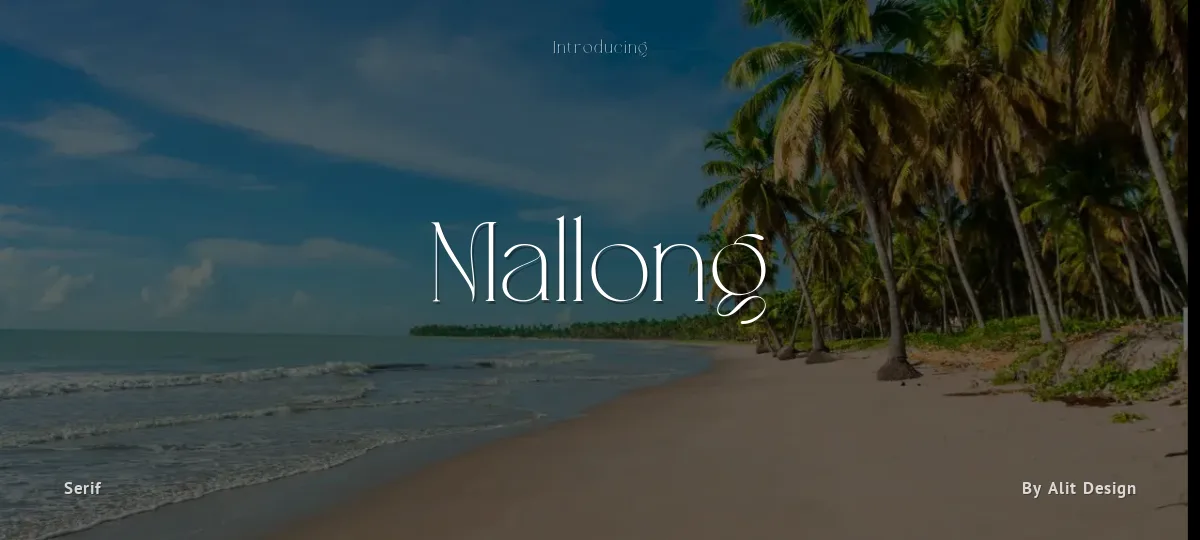 Mallong font preview