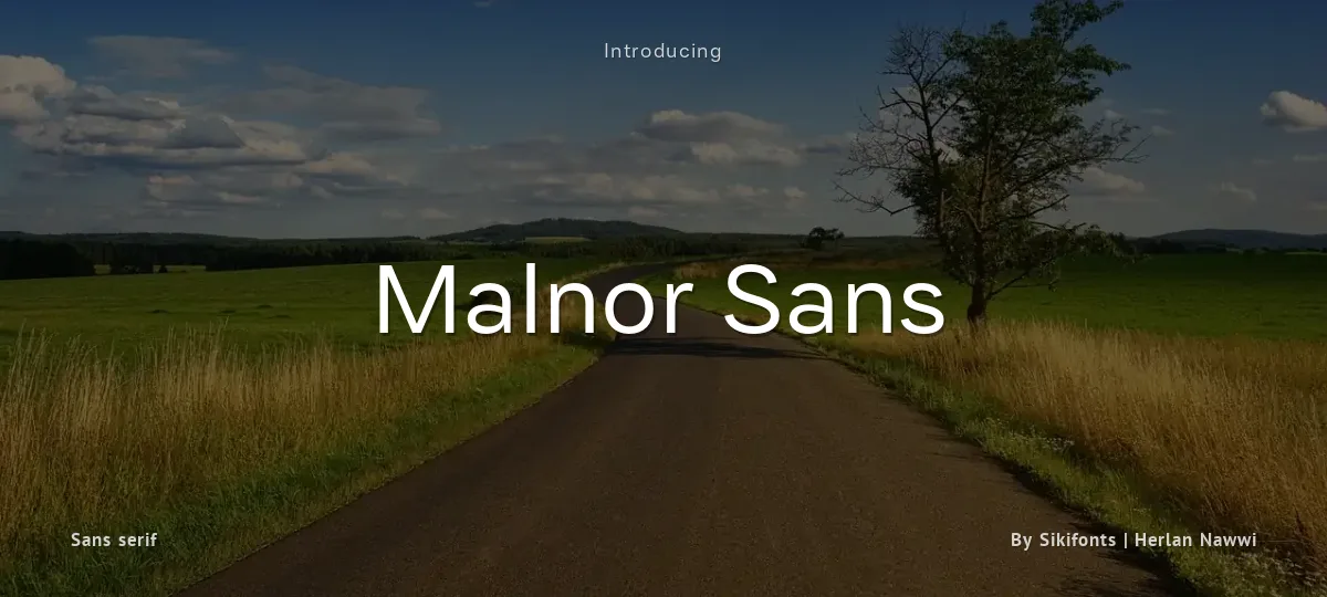 Malnor Sans font preview