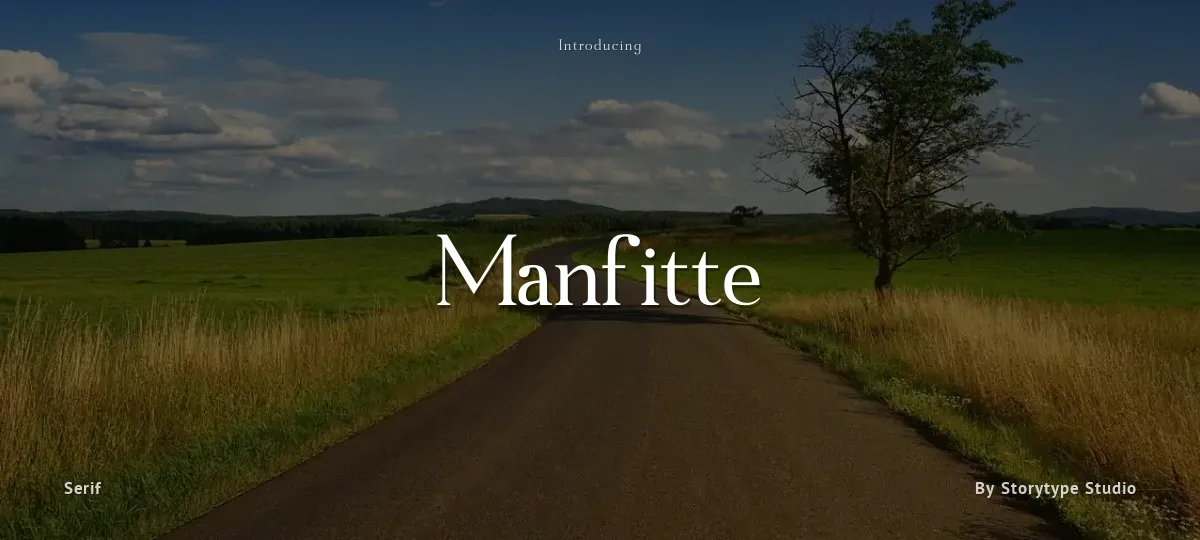 Manfitte font preview