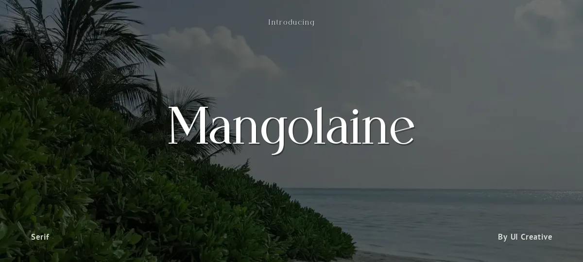 Mangolaine font preview