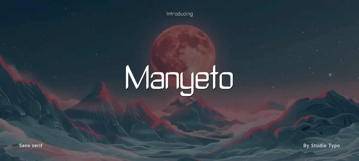 Manyeto font preview