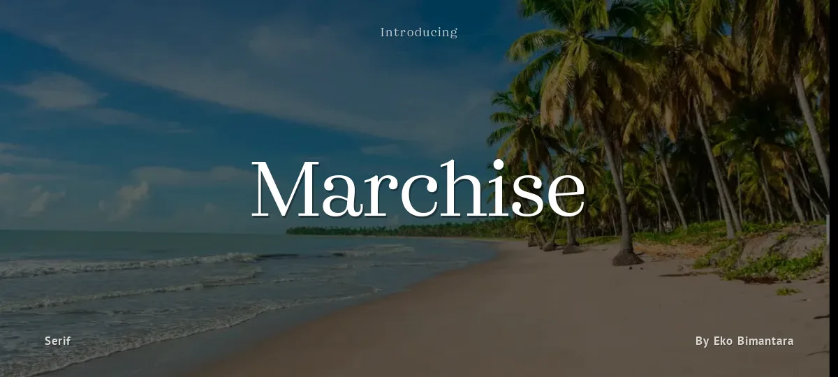 Marchise font preview