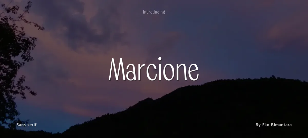 Marcione font preview