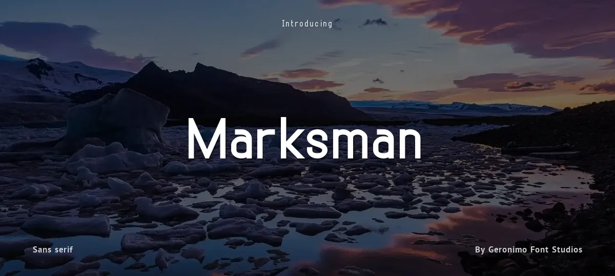 Marksman font preview