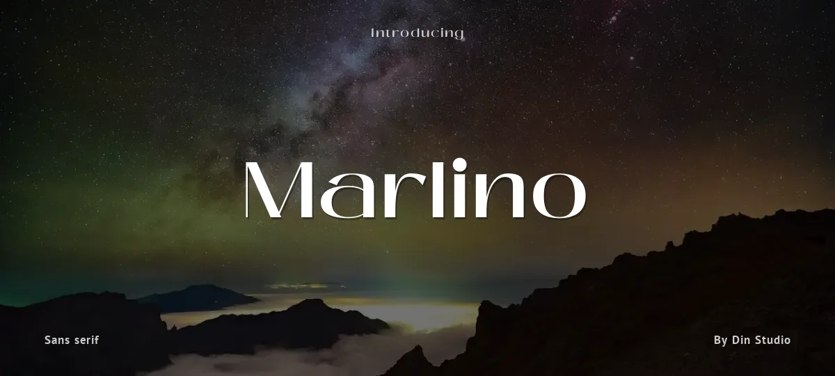 Marlino font preview